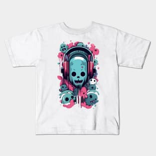 horror and cute eyes fantastic and gotic graphic design ironpalette Kids T-Shirt